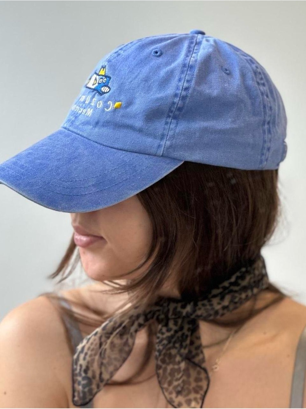 Casual Denim Blue Cozume Mexico (fish) Embroidered Baseball Cap